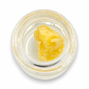 Close-up of LA Kush Budder with creamy, whipped texture