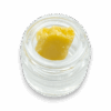 MAC Donut Budder concentrate in a 1g jar, hybrid cannabis extract, 25–35% THC, creamy dough flavor
