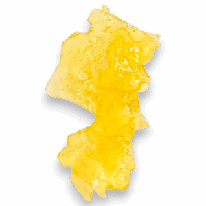Hawaiian Haze Shatter – golden glass-like cannabis concentrate with tropical aroma