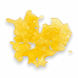 Strawberry Cough Shatter – golden cannabis concentrate with glassy texture
