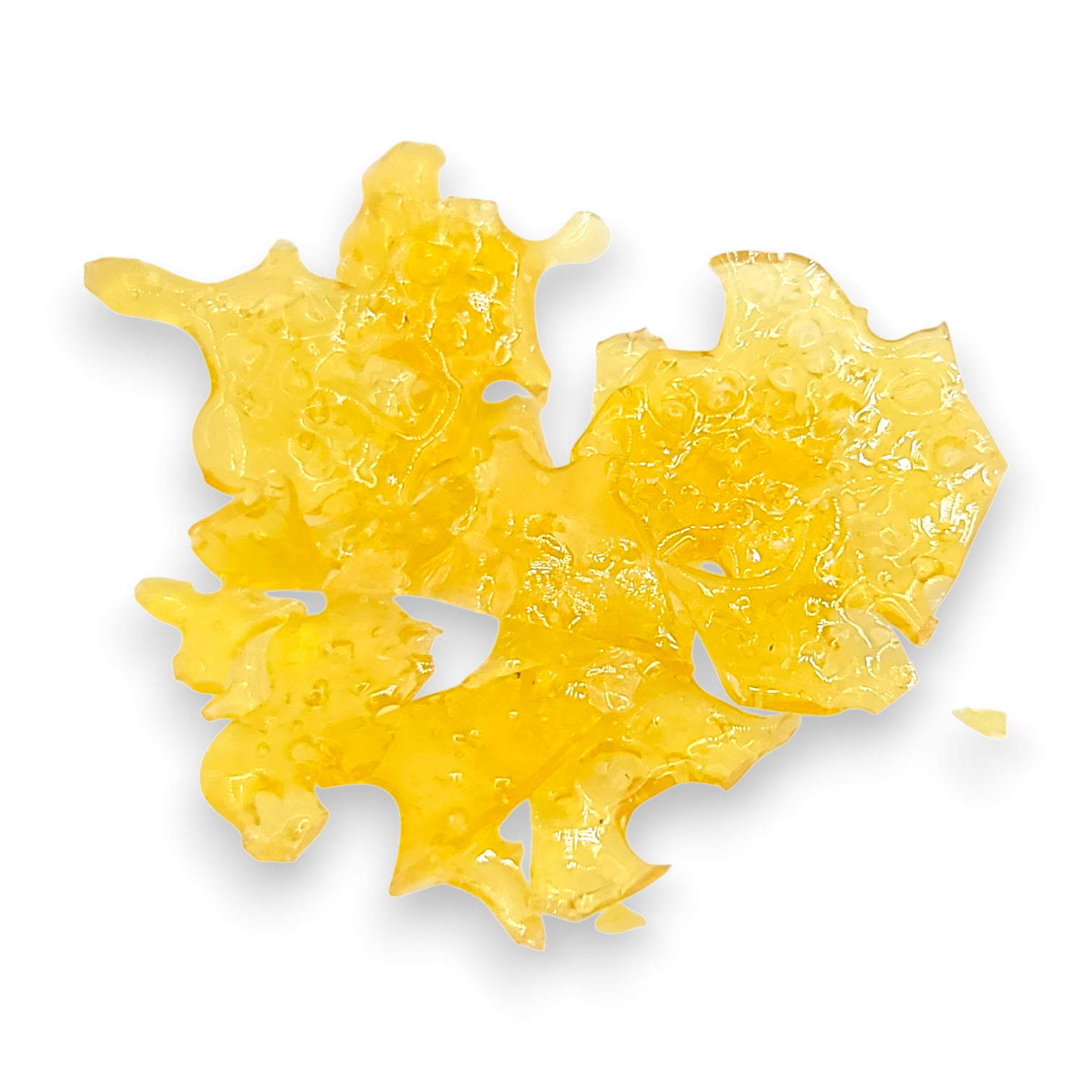Strawberry Cough Shatter – golden cannabis concentrate with glassy texture