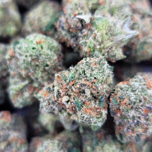 Confidential OG mids cannabis flower close-up 22-27% THC