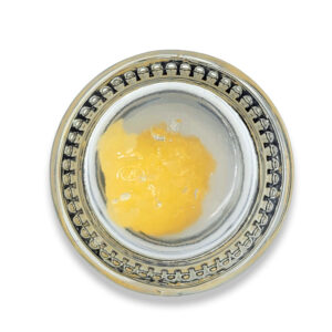 Close-up of saucy Soda Pop Live Resin showing terpene-rich crystals